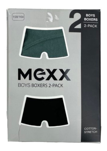 شورت پسرانه باکسر پادار برند Mexx (پک 2 عددی)
